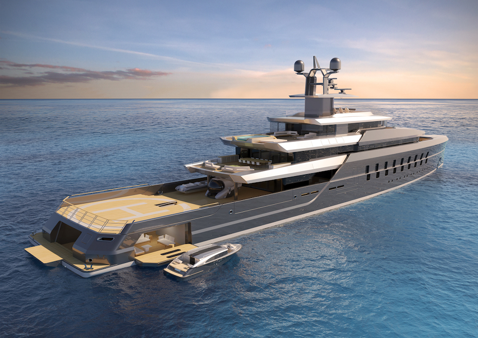 Vitruvius  Yachts – koncepcja nowego 80-metrowego superjachtu
