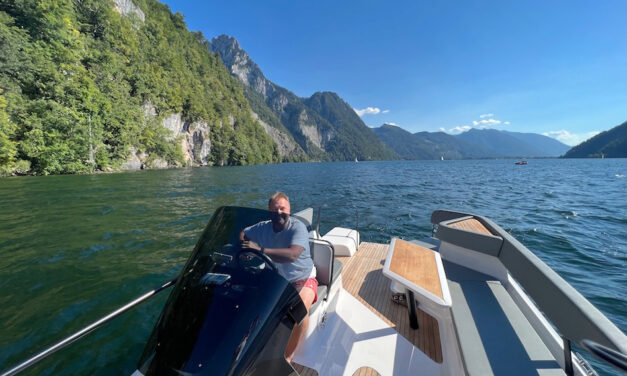 Weekend z “elektrykami” – Frauscher 740 Mirage Air & TimeSquare 20